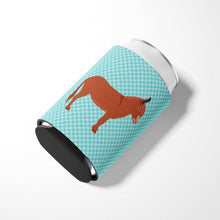 Load image into Gallery viewer, Irish Donkey Blue Check Can or Bottle Hugger BB8022CC