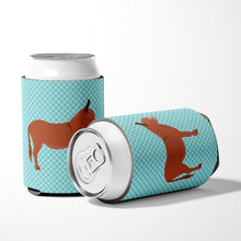 Load image into Gallery viewer, Irish Donkey Blue Check Can or Bottle Hugger BB8022CC