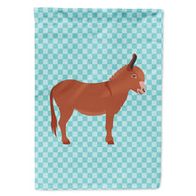 Load image into Gallery viewer, Irish Donkey Blue Check Flag Canvas House Size BB8022CHF