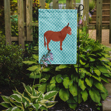 Load image into Gallery viewer, Irish Donkey Blue Check Garden Flag - Outdoor Decorative Yard Flag