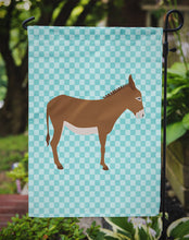 Load image into Gallery viewer, Cotentin Donkey Blue Check Garden Flag - Outdoor Decorative Yard Flag