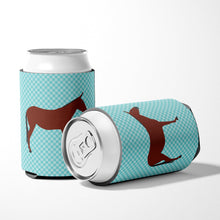 Load image into Gallery viewer, Hinny Horse Donkey Blue Check Can or Bottle Hugger BB8024CC