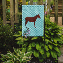 Load image into Gallery viewer, Hinny Horse Donkey Blue Check Garden Flag - Outdoor Decorative Yard Flag