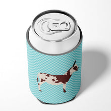 Load image into Gallery viewer, American Spotted Donkey Blue Check Can or Bottle Hugger BB8025CC