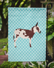 Load image into Gallery viewer, American Spotted Donkey Blue Check Garden Flag - Outdoor Decorative Yard Flag