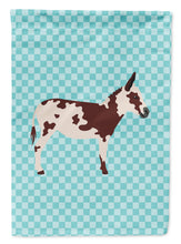 Load image into Gallery viewer, American Spotted Donkey Blue Check Garden Flag - Outdoor Decorative Yard Flag