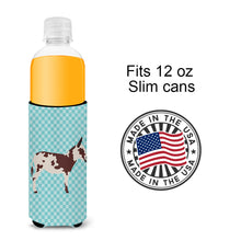 Load image into Gallery viewer, American Spotted Donkey Blue Check   Hugger for slim cans