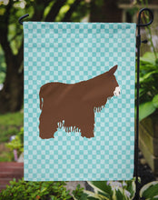 Load image into Gallery viewer, Poitou Poiteuin Donkey Blue Check Garden Flag - Outdoor Decorative Yard Flag