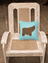Load image into Gallery viewer, Poitou Poiteuin Donkey Blue Check Fabric Decorative Pillow BB8026PW1818
