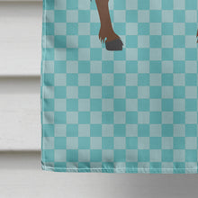 Load image into Gallery viewer, Zamorano-Leones Donkey Blue Check Flag Canvas House Size BB8027CHF
