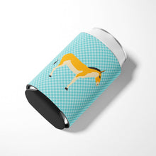 Load image into Gallery viewer, Turkmenian Kulan Donkey Blue Check Can or Bottle Hugger BB8028CC