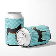 Load image into Gallery viewer, Catalan Donkey Blue Check Can or Bottle Hugger BB8029CC
