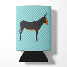 Load image into Gallery viewer, Catalan Donkey Blue Check Can or Bottle Hugger BB8029CC