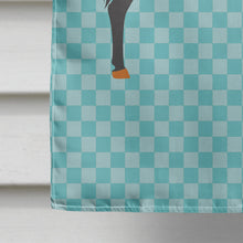 Load image into Gallery viewer, Catalan Donkey Blue Check Flag Canvas House Size BB8029CHF