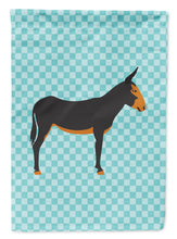 Load image into Gallery viewer, Catalan Donkey Blue Check Garden Flag - Outdoor Decorative Yard Flag