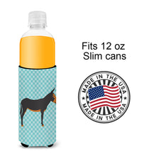 Load image into Gallery viewer, Catalan Donkey Blue Check   Hugger for slim cans