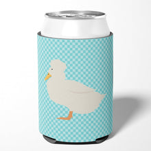Load image into Gallery viewer, Crested Duck Blue Check Can or Bottle Hugger BB8031CC