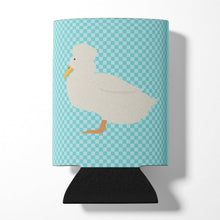 Load image into Gallery viewer, Crested Duck Blue Check Can or Bottle Hugger BB8031CC