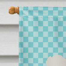 Load image into Gallery viewer, Crested Duck Blue Check Flag Canvas House Size BB8031CHF
