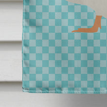 Load image into Gallery viewer, Crested Duck Blue Check Flag Canvas House Size BB8031CHF