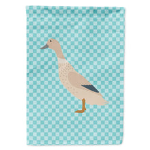 Load image into Gallery viewer, West Harlequin Duck Blue Check Flag Canvas House Size BB8032CHF