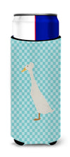 Load image into Gallery viewer, Bali Duck Blue Check   Hugger for slim cans