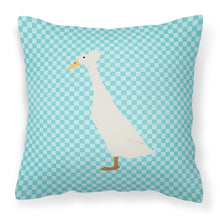 Load image into Gallery viewer, Bali Duck Blue Check Fabric Decorative Pillow BB8033PW1818