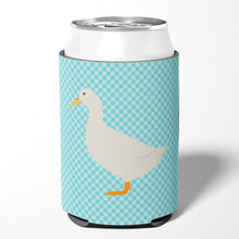 Load image into Gallery viewer, American Pekin Duck Blue Check Can or Bottle Hugger BB8034CC