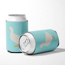 Load image into Gallery viewer, American Pekin Duck Blue Check Can or Bottle Hugger BB8034CC