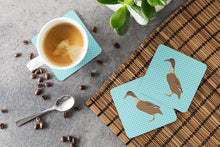 Load image into Gallery viewer, Dutch Hook Bill Duck Blue Check Foam Coaster  BB8035FC