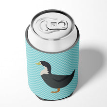 Load image into Gallery viewer, Blue Swedish Duck Blue Check Can or Bottle Hugger BB8036CC