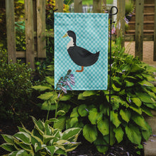 Load image into Gallery viewer, Blue Swedish Duck Blue Check Garden Flag - Outdoor Decorative Yard Flag