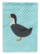 Load image into Gallery viewer, Blue Swedish Duck Blue Check Garden Flag - Outdoor Decorative Yard Flag