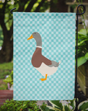 Load image into Gallery viewer, Saxony Sachsenente Duck Blue Check Garden Flag - Outdoor Decorative Yard Flag