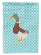 Load image into Gallery viewer, Saxony Sachsenente Duck Blue Check Garden Flag - Outdoor Decorative Yard Flag