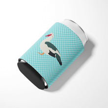 Load image into Gallery viewer, Muscovy Duck Blue Check Can or Bottle Hugger BB8038CC