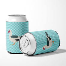 Load image into Gallery viewer, Muscovy Duck Blue Check Can or Bottle Hugger BB8038CC