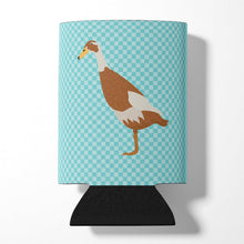 Load image into Gallery viewer, Indian Runner Duck Blue Check Can or Bottle Hugger BB8039CC