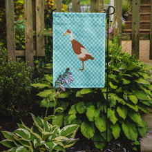 Load image into Gallery viewer, Indian Runner Duck Blue Check Garden Flag - Outdoor Decorative Yard Flag