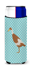 Load image into Gallery viewer, Indian Runner Duck Blue Check   Hugger for slim cans