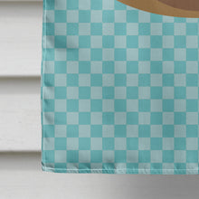 Load image into Gallery viewer, Khaki Campbell Duck Blue Check Flag Canvas House Size BB8040CHF