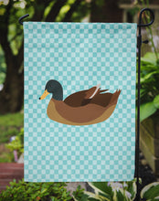 Load image into Gallery viewer, Khaki Campbell Duck Blue Check Garden Flag - Outdoor Decorative Yard Flag