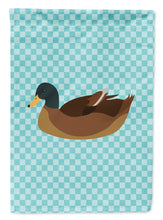 Load image into Gallery viewer, Khaki Campbell Duck Blue Check Garden Flag - Outdoor Decorative Yard Flag