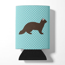 Load image into Gallery viewer, Sable Marten Blue Check Can or Bottle Hugger BB8043CC