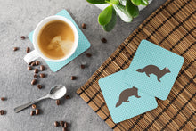 Load image into Gallery viewer, Sable Marten Blue Check Foam Coaster  BB8043FC