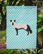 Load image into Gallery viewer, Silver Fox Blue Check Garden Flag - Outdoor Decorative Yard Flag