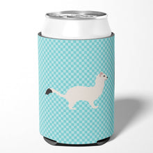 Load image into Gallery viewer, Stoat Short-tailed Weasel Blue Check Can or Bottle Hugger BB8046CC