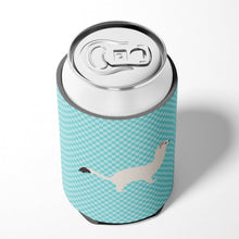 Load image into Gallery viewer, Stoat Short-tailed Weasel Blue Check Can or Bottle Hugger BB8046CC