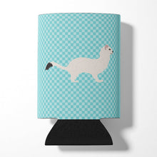 Load image into Gallery viewer, Stoat Short-tailed Weasel Blue Check Can or Bottle Hugger BB8046CC