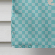 Load image into Gallery viewer, Stoat Short-tailed Weasel Blue Check Flag Canvas House Size BB8046CHF